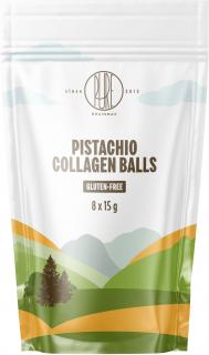 BrainMax Pure Pistachio Collagen Balls, Kolagenové kuličky, Pistácie, 8 ks