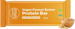 BrainMax Pure Vegan Peanut Butter Protein Bar, Veganská proteinová tyčinka, Arašídové máslo, BIO, 60 g