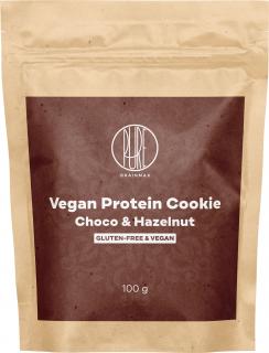 BrainMax Pure Vegan Protein Cookie, Mléčná čokoláda & Lískový ořech, 100 g