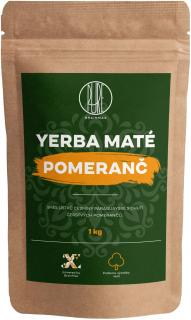 BrainMax Pure Yerba Maté, Pomeranč, 1000 g