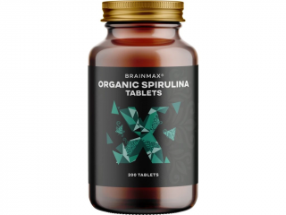BrainMax Spirulina BIO, tablety, 2 varianty Velikost balení: 200 tablet