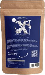 BrainMax Vitamin D3 & K2, D3 5000 IU / K2 jako MK7 150 mcg, 4 kapsle, VZOREK