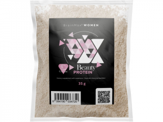 BrainMax Women Beauty Protein, protein pro ženy s kolagenem, keratinem a vitamíny, 35 g, VZOREK, 4 varianty Příchuť: Kokos