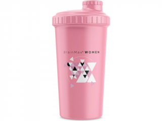 BrainMax Women plastový shaker (šejkr), růžový, 700 ml