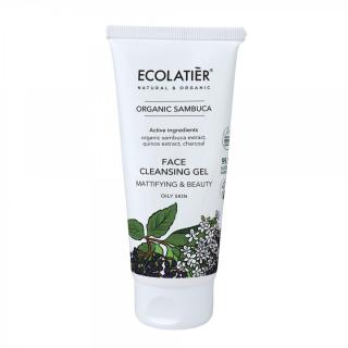 ECOLATIER - Čistící gel na obličej  - smíšená a mastná pleť - Organický Černý Bez, 100 ml