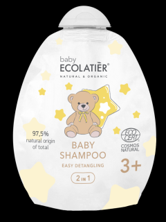 ECOLATIER - Dětský šampón 2v1, snadné rozčesávání 3+, náhradní náplň, 250 ml