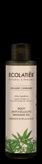 ECOLATIER - Masážní olej proti celulitidě, pevnost a relaxace, CANNABIS, 200 ml