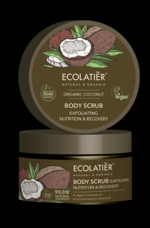 ECOLATIER - Tělový peeling, výživa a oživení, KOKOS, 300 g