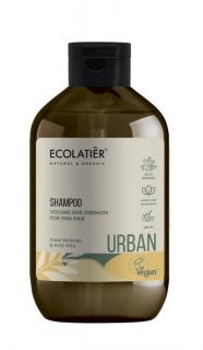 ECOLATIER URBAN - Obnovující šampon pro slabé vlasy  - objem a síla – Rostlinné bílkoviny a Aloe Vera, 600ml