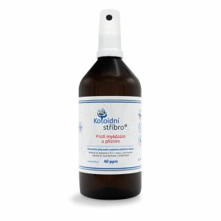 Koloidní stříbro - sprej 200 ml, Proti mykózám a plísním, 40 ppm