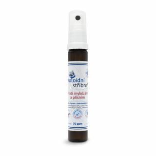 Koloidní stříbro - sprej 25 ml, Proti mykózám a plísním,  70 ppm, extra silný