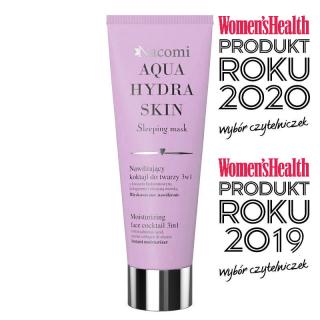 Nacomi - Aqua Hydra Skin Mask, anti-aging koktejl 3v1 - okamžitá hydratace, 85 ml