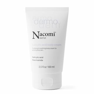 Nacomi Dermo - Čisticí a zklidňující tělový krém s kyselinou salicylovou a niacinamidem, 100 ml