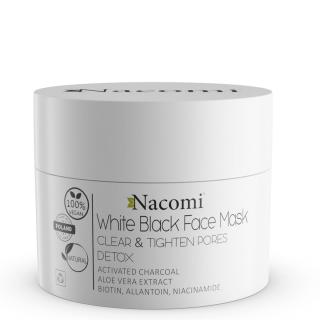 Nacomi - DETOX Black & White, pleťová maska s aktivním uhlím, 50 ml