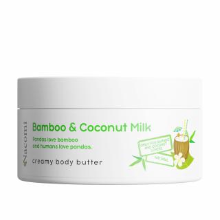 Nacomi - Krémové tělové máslo s kokosovým mlékem, s vůní bambusu, 100ml