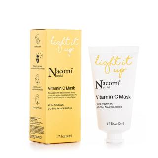 Nacomi Next Lvl. - Rozjasňující pleťová maska ​​s vitamínem C, Anti-Aging, 50 ml