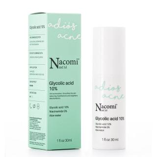 Nacomi Next Lvl. - Sérum s kyselinou glykolovou 10%, akné a pigmentové skvrny,  30 ml