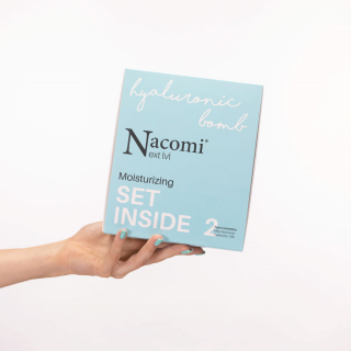 Nacomi Next lvl. - Vánoční dárková sada - Hyaluronic bomb, hydratace pleti, 2 ks