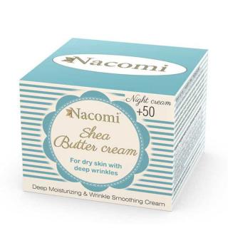 Nacomi - Noční krém s bambuckým máslem, pro pleť +50, 50 ml