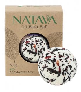 NATAVA - olejová koule do koupele - Ibišek, 50 g