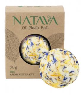 NATAVA - olejová koule do koupele - Luční kvítí, 50 g