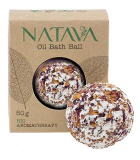 NATAVA - olejová koule do koupele - Růže stolistá, 50 g