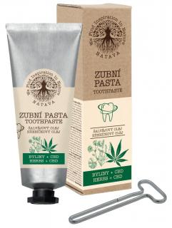 NATAVA - Přírodní zubní pasta Bylinky a konopí, 80 g