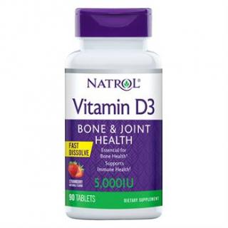 Natrol - Vitamin D3 Maximální síla 5000IU, 90 tablet
