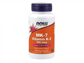 NOW MK-7 Vitamin K2, 100 mcg, 60 rostlinných kapslí