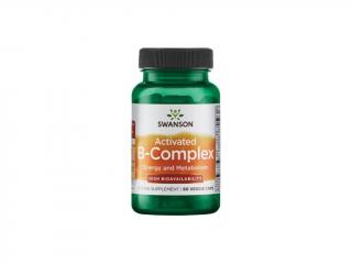 Swanson Activated B-Complex, Aktivní koenzymová forma Vitamínů B, 60 rostlinných kapslí