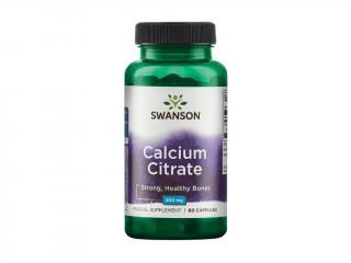 Swanson Calcium Citrate, 200 mg, 60 kapslí