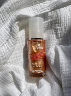 UVBIO suchý rozjasňující BIO olej se třpytivým efektem na tělo i vlasy - 50ml