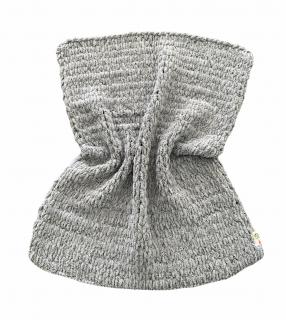 Ručně pletená deka PUFFY šedá (Ručně pletená deka PUFFY šedá)
