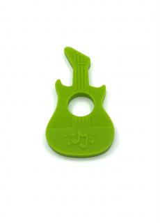 Silikonové kousátko kytara zelená