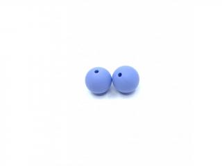 Silikonový korálek 11 mm šedavě modrý (Silikonové korálky šedavě modré, pastelově modré)