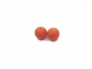 Silikonový korálek 12 mm oranžový (Silikonové korálky oranžové)