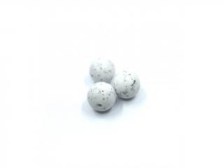 Silikonový korálek 19 mm gritty (Silikonové korálky gritty, makové, bílé)