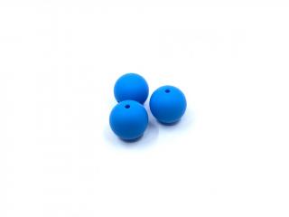 Silikonový korálek 21 mm nebesky modrý (Silikonové korálky modré, nebesky modré)