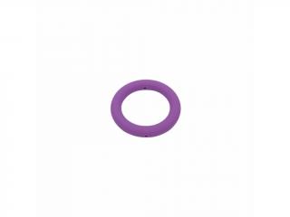 Silikonový korálek kruh středně fialový 65 mm (Kruhové silikonové korálky středně fialové)