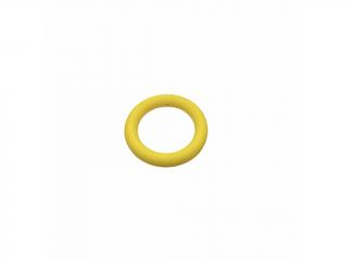 Silikonový korálek kruh tmavě žlutý 65 mm (Kruhové silikonové korálky tmavě žluté)