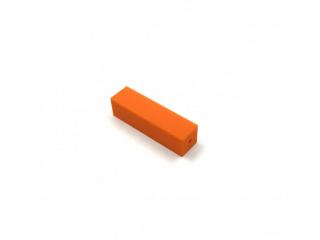 Silikonový korálek kvádr zářivě oranžový 40 mm (Kvádr zářivě oranžový)