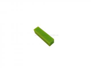 Silikonový korálek kvádr zelený 40 mm (Kvádr zelený)
