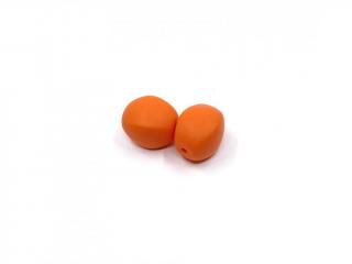 Silikonový korálek oliva zářivě oranžová 20 mm (Oliva zářivě oranžová)