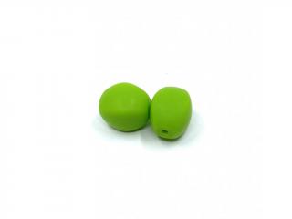 Silikonový korálek oliva zelená 20 mm (Oliva zelená)