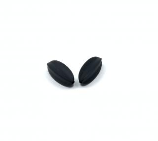 Silikonový korálek starfruit černý 30 mm (Starfruit černý)