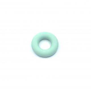 Silikonový přívěsek donut mint BJ 43 mm (Kruhové silikonové korálky mint, mentolové)