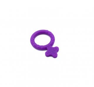Silikonový přívěsek holčička fialový 60 mm (Přívěsek holčička)