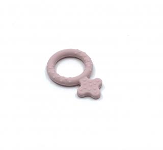 Silikonový přívěsek holčička pudrově růžový 60 mm (Přívěsek holčička)