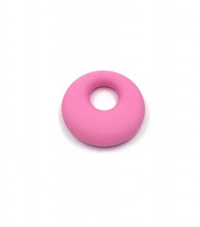 Silikonový přívěsek kruh středně růžový 50 mm (Kruh středně růžový)
