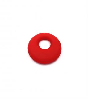 Silikonový přívěsek kruh svítivě červený 50 mm (Kruh sv. červený)